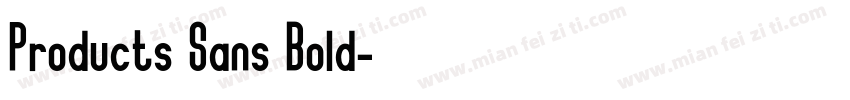 Products Sans Bold字体转换